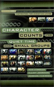 Cover of: Character Counts for Quiet Time and Small Groups