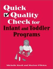 Cover of: Quick Quality Check for Infant and Toddler Programs