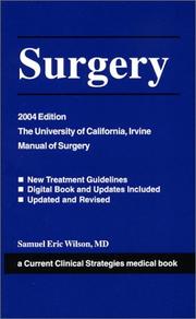 Cover of: Surgery, 2004 Edition (Current Clinical Strategies)