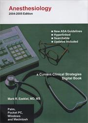 Cover of: Handbook of Anesthesiology CD-ROM | Mark R. Ezekiel