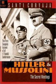 Cover of: Hitler and Mussolini by Santi Corvaja