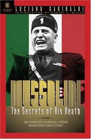 Cover of: Mussolini: The Secrets of His Death