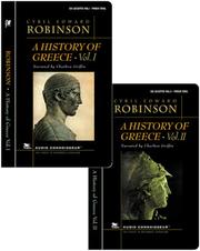 A history of Greece by Cyril Edward Robinson