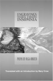 Cover of: Engravings Torn from Insomnia by Olga Orozco