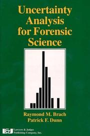 Cover of: Uncertainty Analysis for Forensic Science