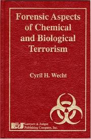 Cover of: Forensic Aspects Of Chemical And Biological Terrorism