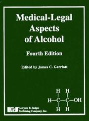 Cover of: Medical-Legal Aspects of Alcohol