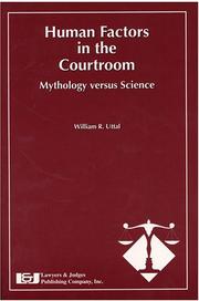Cover of: Human factors in the courtroom: mythology versus science