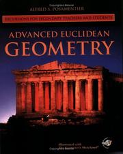 Cover of: Advanced Euclidean Geometry by Alfred S. Posamentier