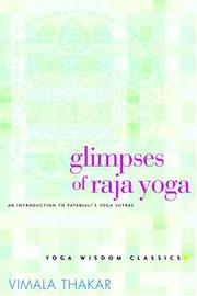 Cover of: Glimpses of raja yoga by Vimala Thakar