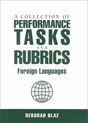 Cover of: A Collection of Performance Tasks and Rubrics: Foreign Languages