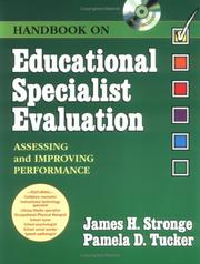 Cover of: Handbook on Educational Specialist Evaluation: Assessing and Improving Performance