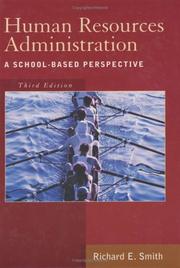 Cover of: Human Resources Administration by Richard E. Smith