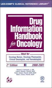 Cover of: Drug Information Handbook for Oncology | Dominica A. Solimando