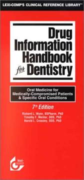 Cover of: Drug Information Handbook for Dentistry, 2001-2002