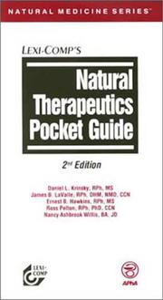 Cover of: Natural therapeutics pocket guide