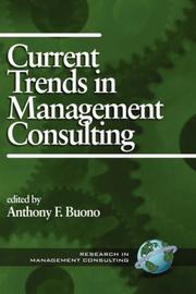 Cover of: Current Trends in Management Consulting   (HC) (Research in Management Consulting, V. 1)