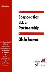Cover of: How to Form a Corporation, LLC or Partnership in Oklahoma (QuickStart)