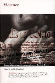 Cover of: Violence (School of American Research Advanced Seminar) (School of American Research Advanced Seminar Series)