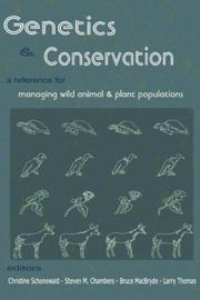 Cover of: Genetics and Conservation | 