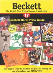 Cover of: Beckett Football Card Price Guide No. 17 by Beckett Publications