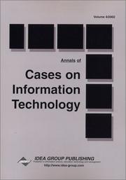 Cover of: Annals of Cases on Information Technology (Cases on Information Technology Series, Vol 4, Part 1) (Cases on Information Technology Series)