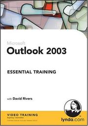 Cover of: Outlook 2003 Essential Training by David Rivers