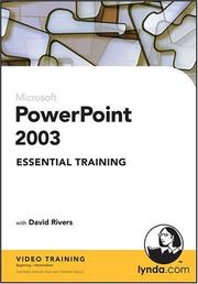 Cover of: PowerPoint 2003 Essential Training by David Rivers