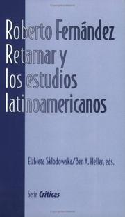 Cover of: Roberto Fernández Retamar y los estudios latinoamericanos by 
