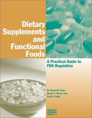 Cover of: Dietary supplements and functional foods by Stuart M. Pape