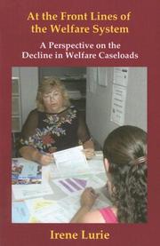 Cover of: At the Front Lines of the Welfare System by Irene Lurie