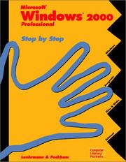 Cover of: Microsoft Windows 2000 professional: step by step
