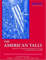 Cover of: The American Tally 2003: Statistics & Comparative Rankings for U.S. Cities With Populations over 10,000 (American Tally)