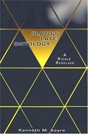 Cover of: Plato's late ontology by Kenneth M. Sayre