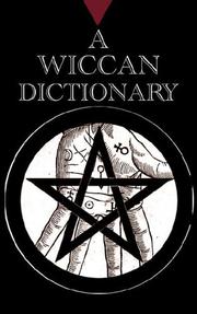 Cover of: A Wiccan Dictionary by Charles Arnold