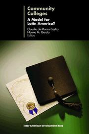 Cover of: Community Colleges: A Model for Latin America? (Inter-American Development Bank)