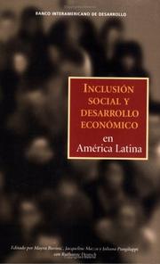 Cover of: Inclusion social y desarrollo economico en America Latina
