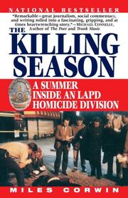 Cover of: The Killing Season by Miles Corwin
