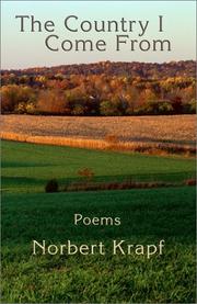 Cover of: The country I come from: poems