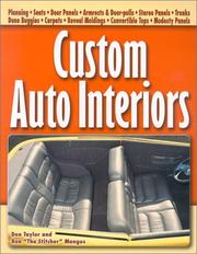 Cover of: Custom Auto Interiors by Don Taylor, Ron Mangus