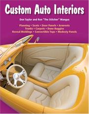 Cover of: Custom Auto Interiors by Don Taylor