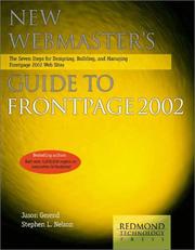 Cover of: New webmaster's guide to FrontPage 2002: the eight steps for designing, building, and managing FrontPage 2002 web sites