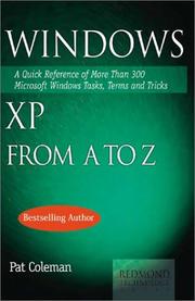 Cover of: Windows XP from A to Z: a quick reference of more than 300 Microsoft Windows tasks, terms, and tricks