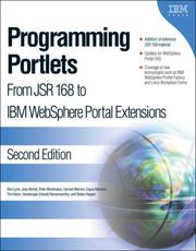 Cover of: Programming Portlets by Ron Lynn, Joey Bernal, Peter Blinstrubas, Stefan Hepper, Usman Memon, Varadarajan (Varad) Ramamoorthy
