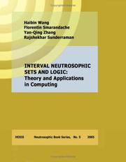 Cover of: Interval Neutrosophic Sets and Logic by Haibin Wang