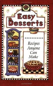 Cover of: Easy Desserts by Cookbook Resources