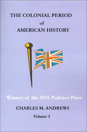 Cover of: The Colonial Period of American History (Volume 2)