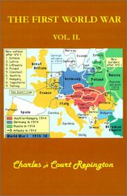 Cover of: The First World War (First World War (Simon))