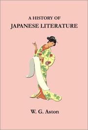 Cover of: A History of Japanese Literature