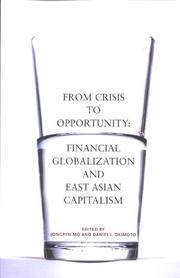 From crisis to opportunity cover